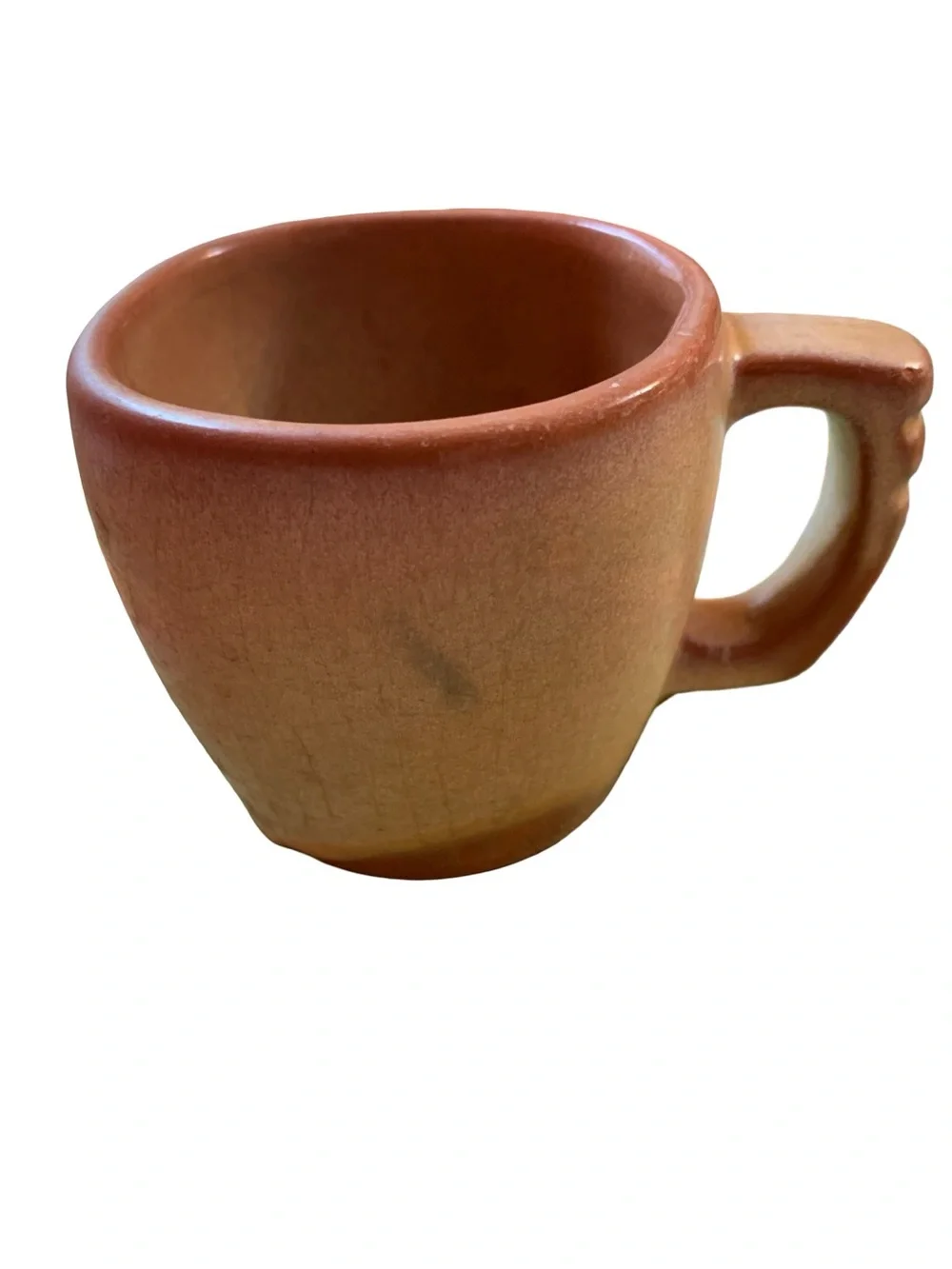 Set of 5 Vintage MCM Frankoma Plainsman Coffee Mugs 5C Desert Gold Brown Pottery